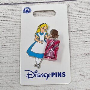 NEW! Disney Parks Alice with Shrink Me Glitter Bottle Alice In Wonderland Pin 20